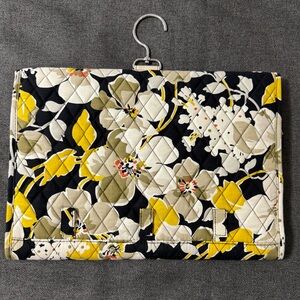 Vera Bradley Dogwood Pattern Travel Cosmetic Jewelry Organizer Yellow Floral